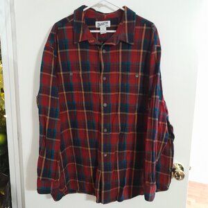 DULUTH Trading Co. Heavy Flannel Plaid Button-Down Shirt Size 2XL